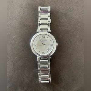 Michael Kors watch. One of my favorites, mother of Pearl face, box & extra links